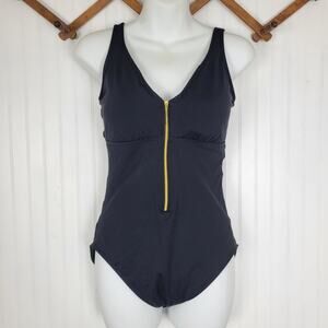 Lauren Ralph Lauren Black and Gold One Piece Bathing suit Size 10